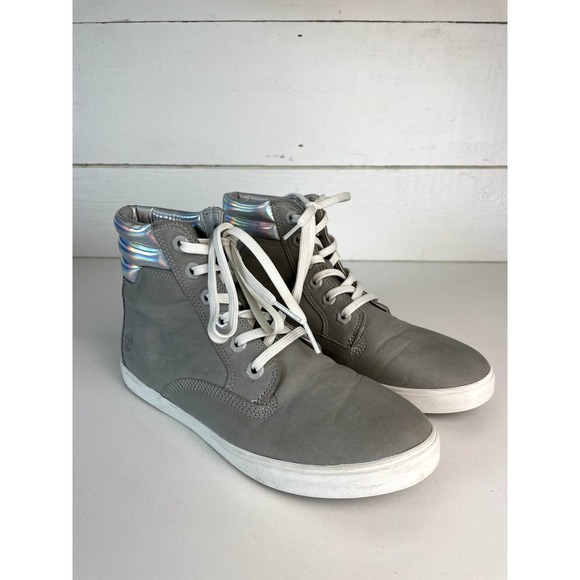 TIMBERLAND, Gray Nubuck Leather Boots, US Women's 7.5 - Picture 1 of 10